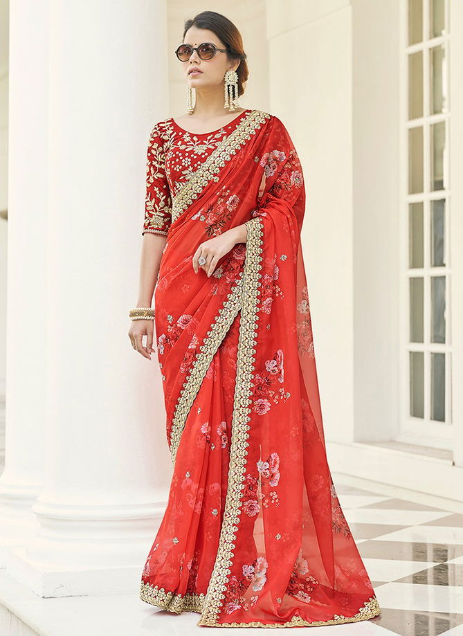 IMPERIAL 4 Heavy Wedding Wear Stylish New Designer Saree Collection